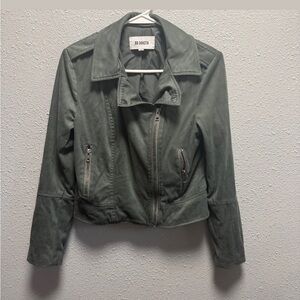 BB Dakota Women's Olive Leather Jacket